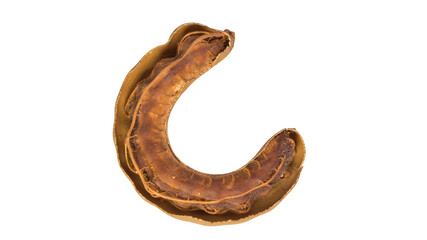 Sweet tamarind isolated on white background.