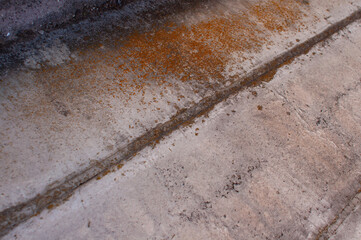 Reddish brown concrete wall