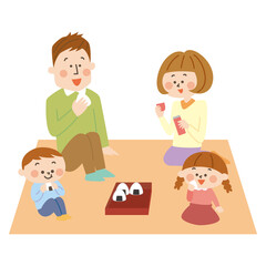 ピクニック　家族