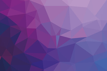 Colorful purple vivid polygonal triangular background pattern