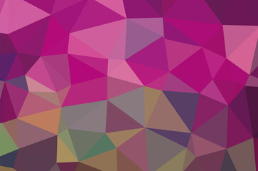 Colorful purple vivid polygonal triangular background pattern