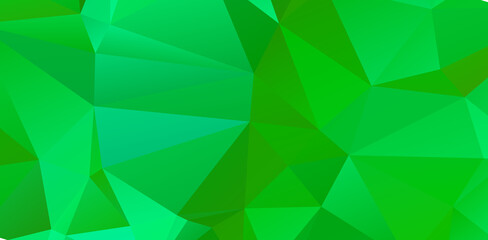 Green vivid geometric abstract bright green blurred mosaic wallpaper with triangle shapes for banner