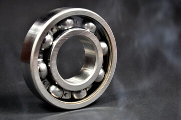 Bearing on a black background. Copy space