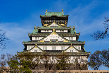 [大阪府]春の大阪城天守閣