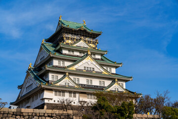 [大阪府]春の大阪城天守閣