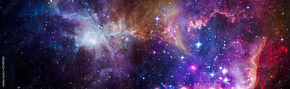 Wall mural deep space. high definition star field background . starry outer space background texture . colorful