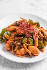鶏肉のコチュジャン炒め