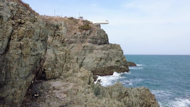 Scenery of oryukdo skywalk, Busan, South Korea, Asia