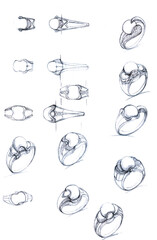 Design Jewelry Ring Sketch