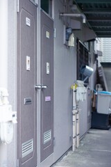 アパートの廊下、通路