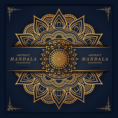 Luxury mandala background with floral ornament pattern design for cover, card, print, poster, invitation, banner, brochure