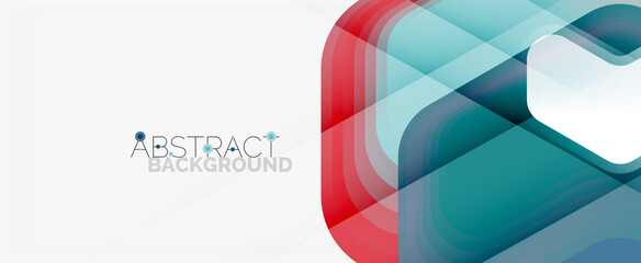 Vector 3d arrow geometric composition, abstract background for business or technology presentation, internet poster or web brochure cover, wallpaper