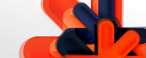 Abstract glossy crosses background for business or technology presentations, internet posters or web brochure covers