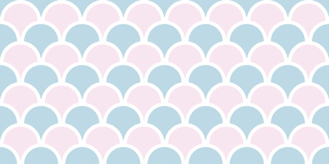 Abstract geometric fish scale cute pattern vector background © Kati Moth