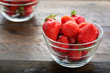 Strawberries in a glass