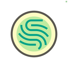 Instant noodles or ramen in bowl vector icon. Chinese, japanese or traditional asian food from wheat for eat with soup, ingredient, chicken and pork. Quick cook, cheap and convenience. 48x48 px.