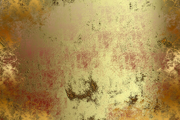 Golden abstract  decorative paper texture  background  for  artwork  - Illustration
