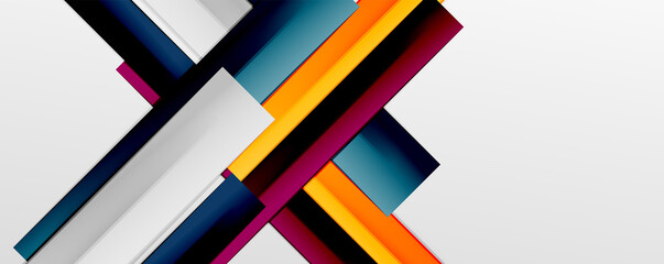Color abstract lines trendy geometric background for business or technology presentation, internet poster or web brochure cover, wallpaper