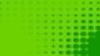 Dots halftone green color pattern gradient texture with technology digital background. Dots pop art comics with nature graphic design.