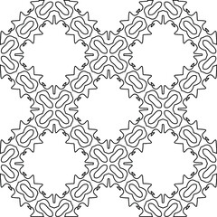  Geometric vector pattern with triangular elements. Seamless abstract ornament for wallpapers and backgrounds. Black and white colors.