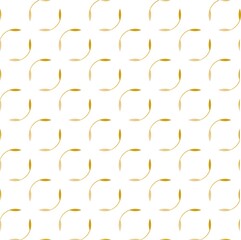 Geometric of round tile pattern. Design tile gold on white background. Design print for illustration, texture, wallpaper, background.