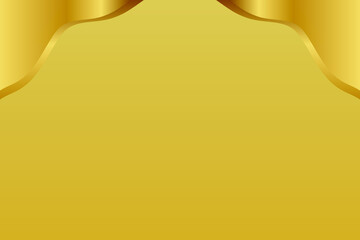 gold background with ribbon