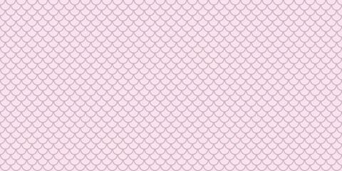 Geometric abstract fish scale pink vector pattern background © Kati Moth