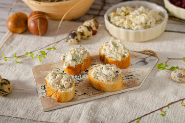 Easter egg spread bio