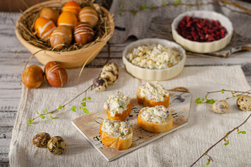 Easter egg spread bio