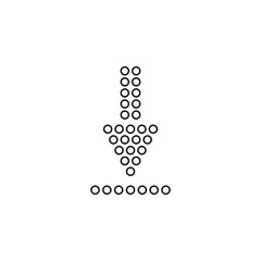 Download or upload  flat icon. Simple style drag and drop symbol. Attachment button. Logo design element. T-shirt printing. Vector for sticker.