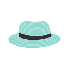 beach hat isolated icon vector illustration design