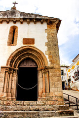 Old and majestic antique church in Obidos village