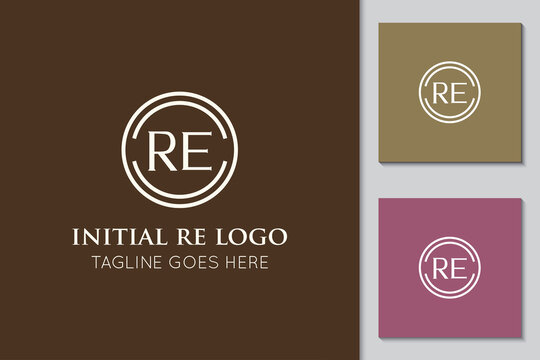 illustration vector graphic initial re letter logo or icon best for branding and icon