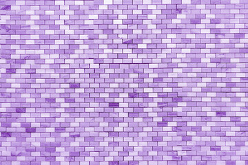 Small ceramic violet tiles. Beautiful decorative stone surface.