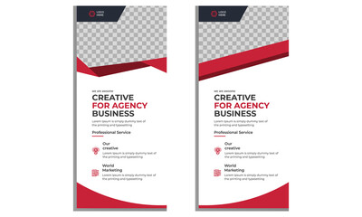 Modern business dl flyer templates.