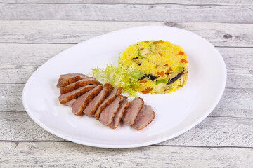 Roasted Duck breast with couscous