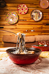 Laghman served in an Uyghur restaurant