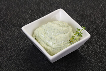 Cottage cream snack with herbs