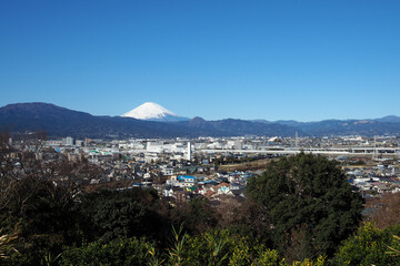 富士山と街並み