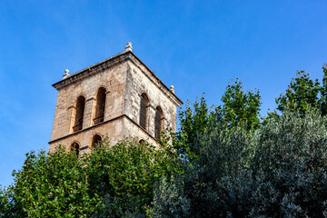 Fototapeta na wymiar bell tower in Sa Pobla, majorca, spain