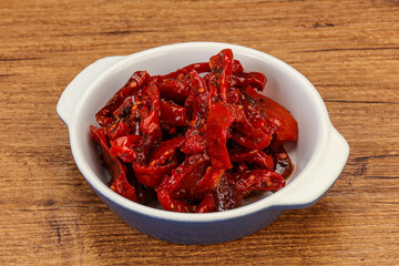 Dried tomato with olive oil