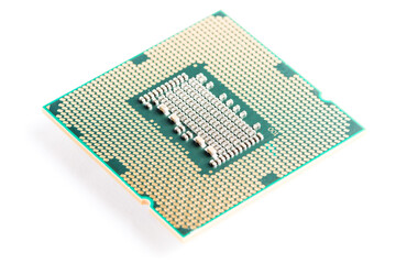 CPU (Central Processing Unit) on white background