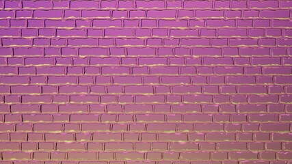 Fototapeta na wymiar Brick wall texture. The background. Desktop wallpaper. Smartphone display design. Urban style. 3d graphic illustration.