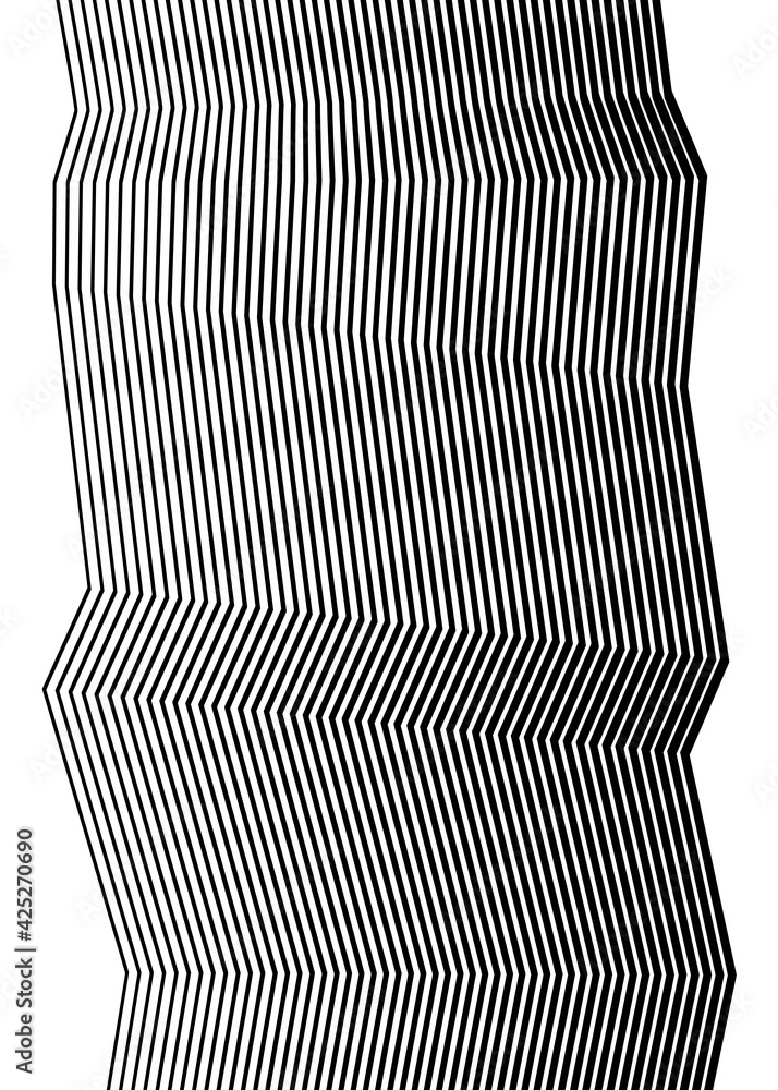 Poster white black color. linear background. design elements. poligonal lines. protective layer for banknot