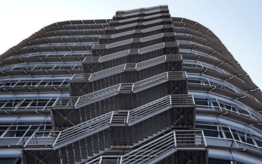 exterior stairway on building