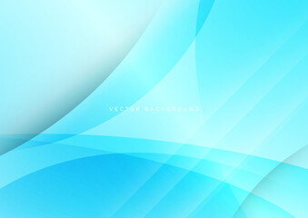 Abstract  modern blue tone color curve overlap background. Minimal concept.