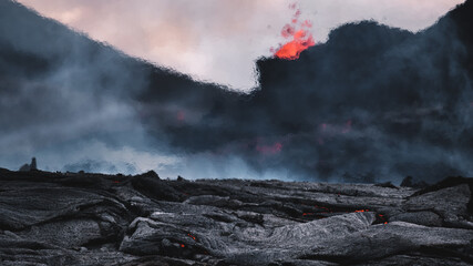 Icelandic volcano eruption 23rd March / Erupcja wulkanu Islandia 23 Marzec