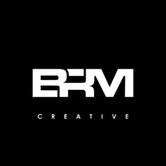 BRM Letter Initial Logo Design Template Vector Illustration