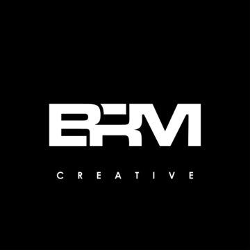 BRM Letter Initial Logo Design Template Vector Illustration