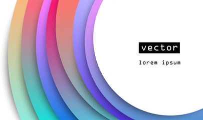 Vector background. 3D abstract paper art style, design layout for business presentations, flyers, posters, prints, cards, brochure cover.